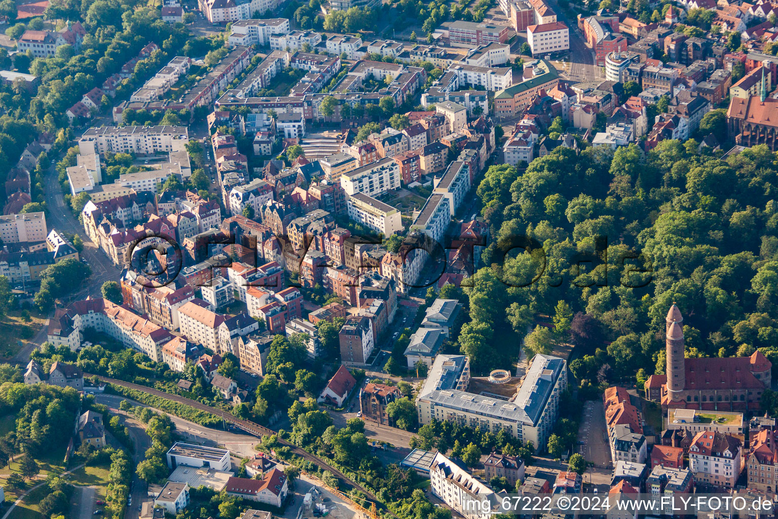 Luftaufnahme von Ulm im Bundesland Baden-Württemberg, Deutschland