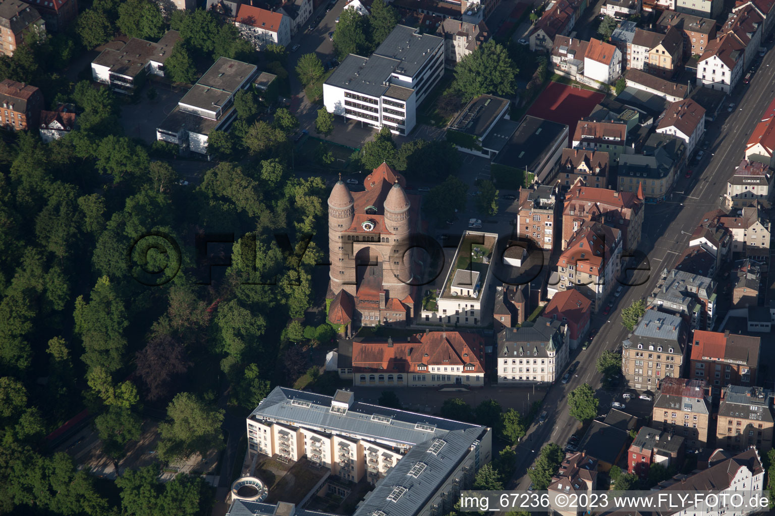 Ulm im Bundesland Baden-Württemberg, Deutschland aus der Luft betrachtet
