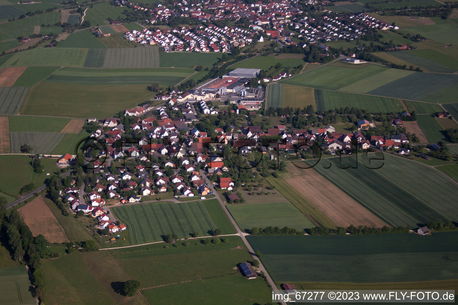 Luftbild von Bühlenhausen im Bundesland Baden-Württemberg, Deutschland