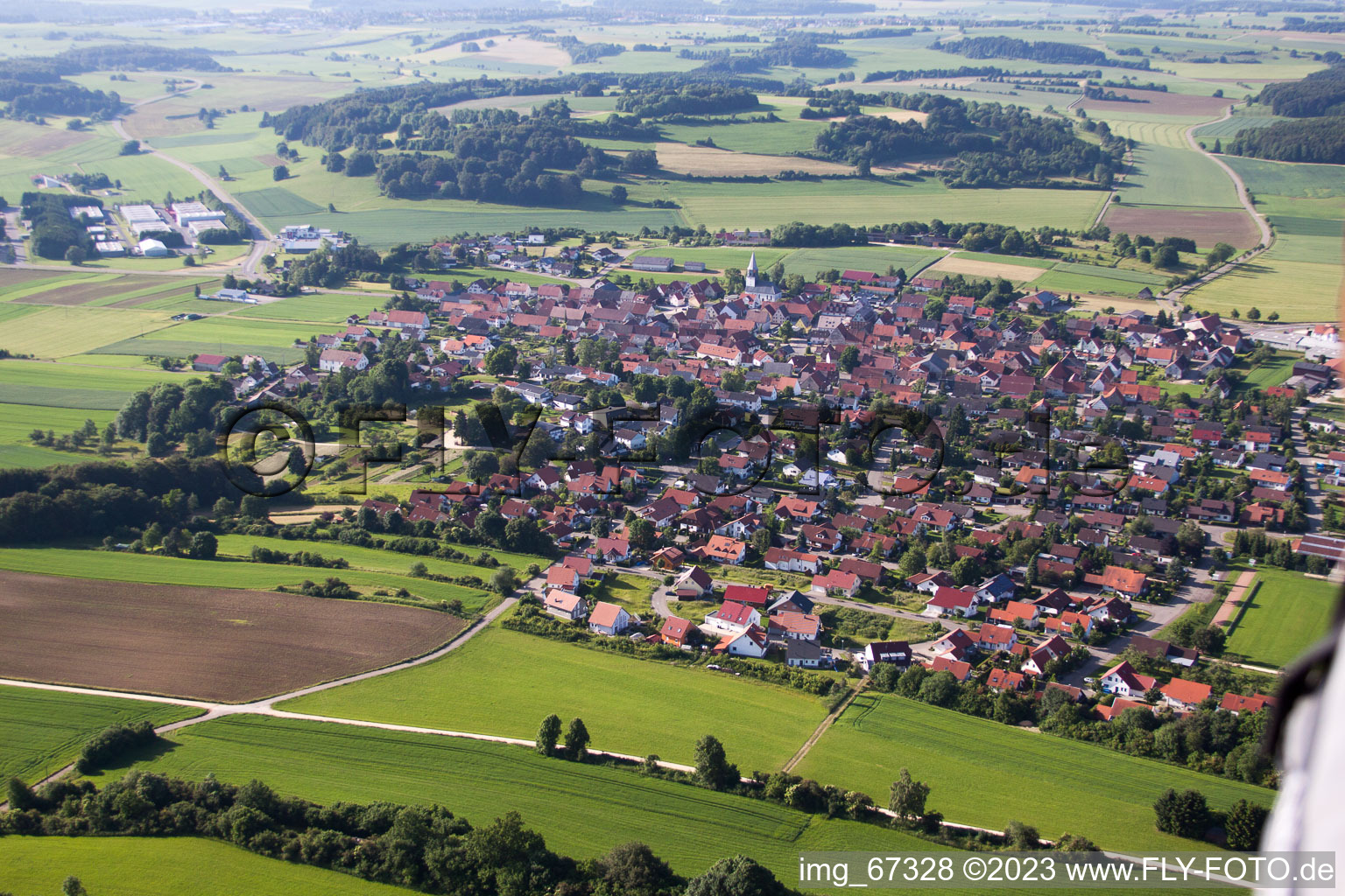 Luftbild von Feldstetten im Bundesland Baden-Württemberg, Deutschland