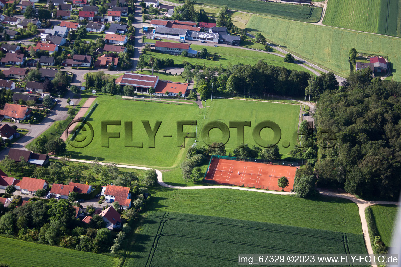 Luftaufnahme von Feldstetten im Bundesland Baden-Württemberg, Deutschland