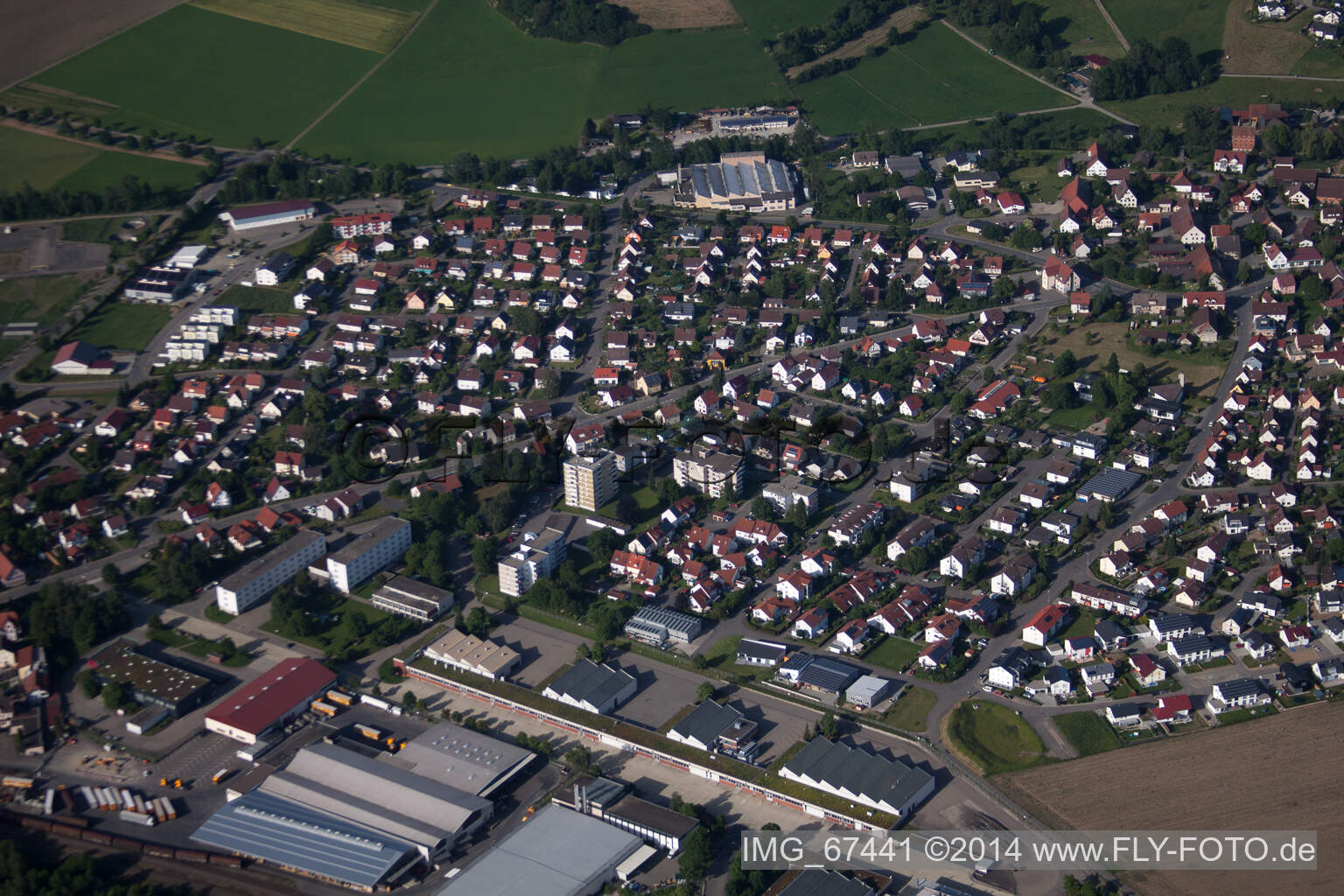 Luftaufnahme von Ummendorf im Bundesland Baden-Württemberg, Deutschland