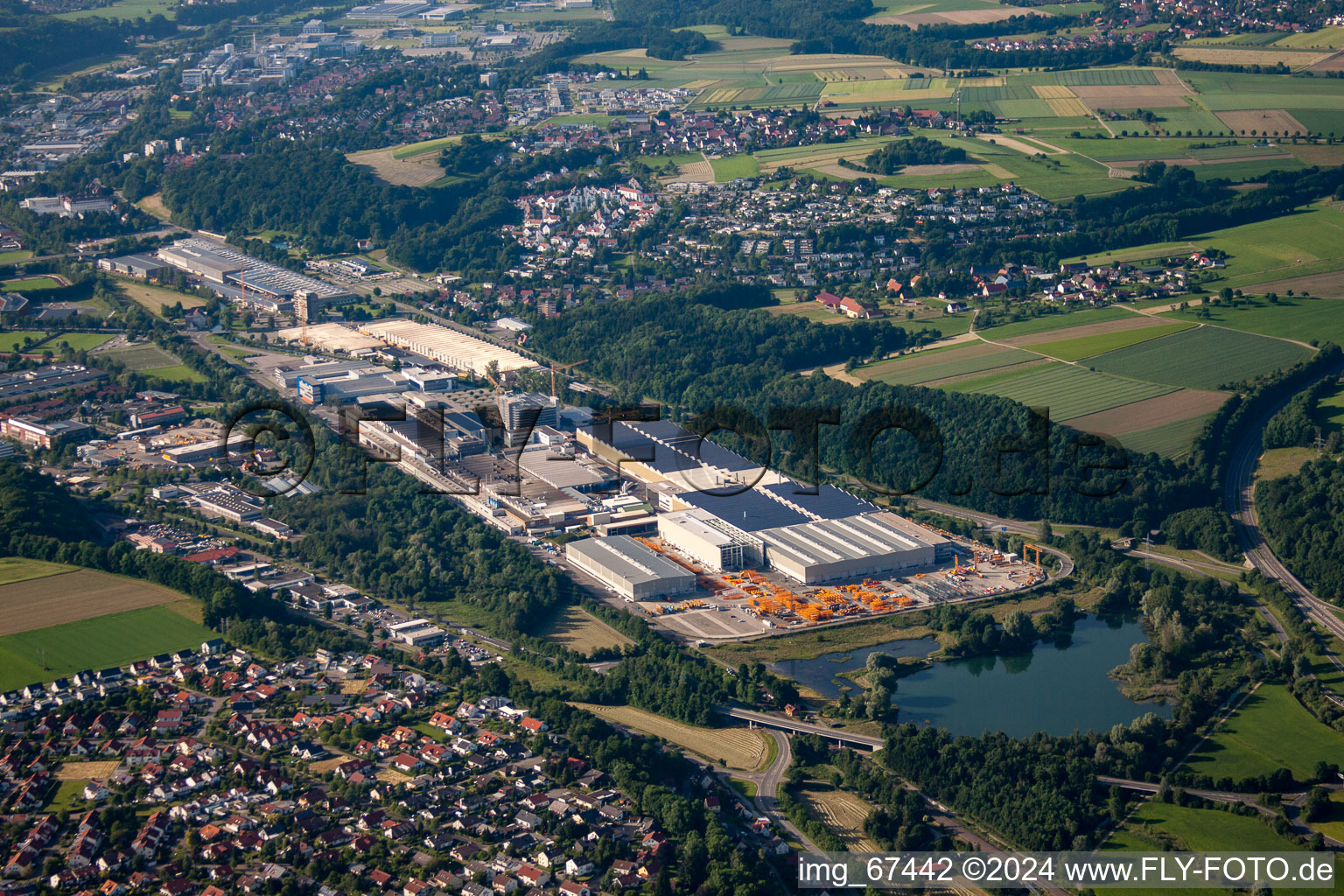 Liebherr-Werk in Biberach an der Riß im Bundesland Baden-Württemberg, Deutschland