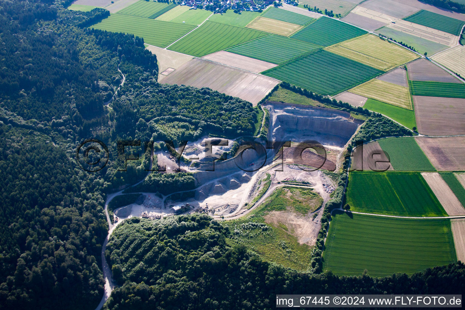 Kiesgrube Rißegg in Biberach an der Riß im Bundesland Baden-Württemberg, Deutschland