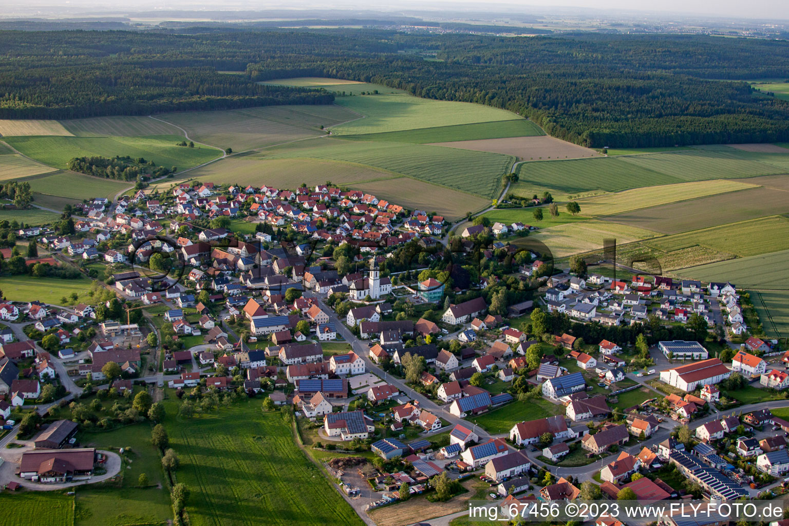 Luftbild von Stafflangen im Bundesland Baden-Württemberg, Deutschland
