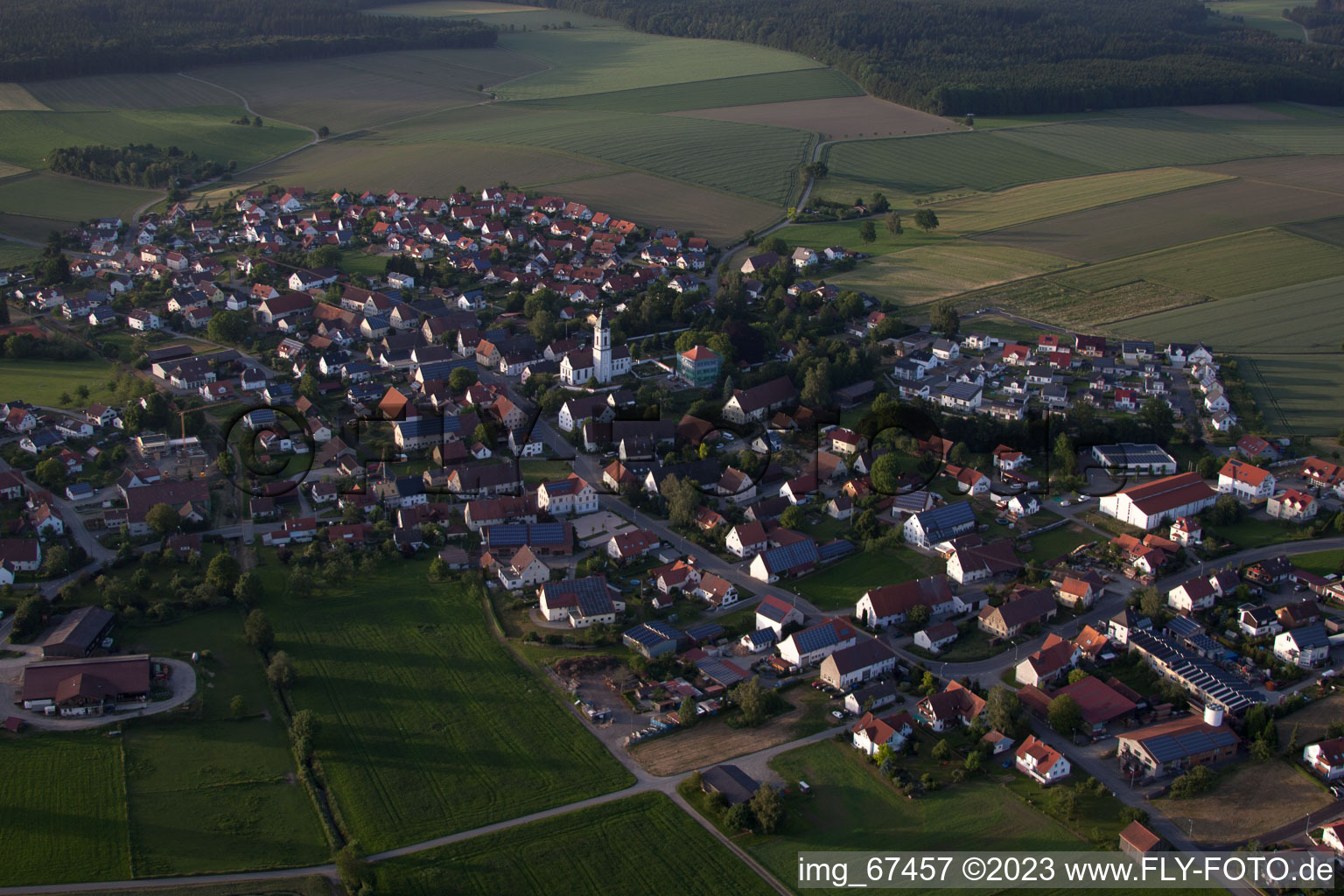 Luftaufnahme von Stafflangen im Bundesland Baden-Württemberg, Deutschland