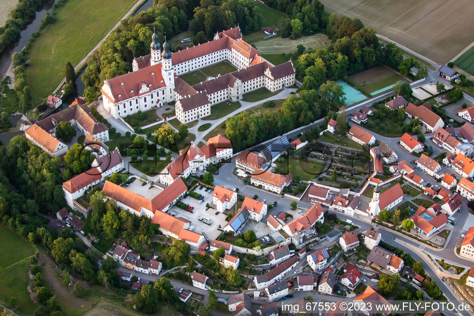 Kloster in Obermarchtal im Bundesland Baden-Württemberg, Deutschland