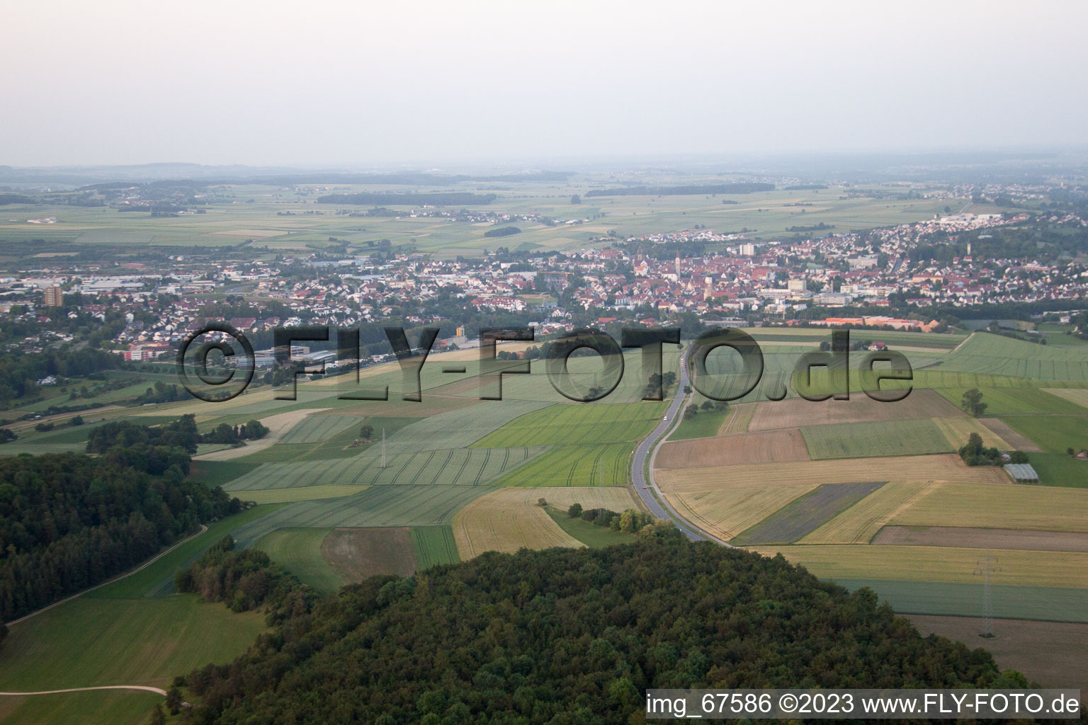 Schlechtenfeld im Bundesland Baden-Württemberg, Deutschland vom Flugzeug aus