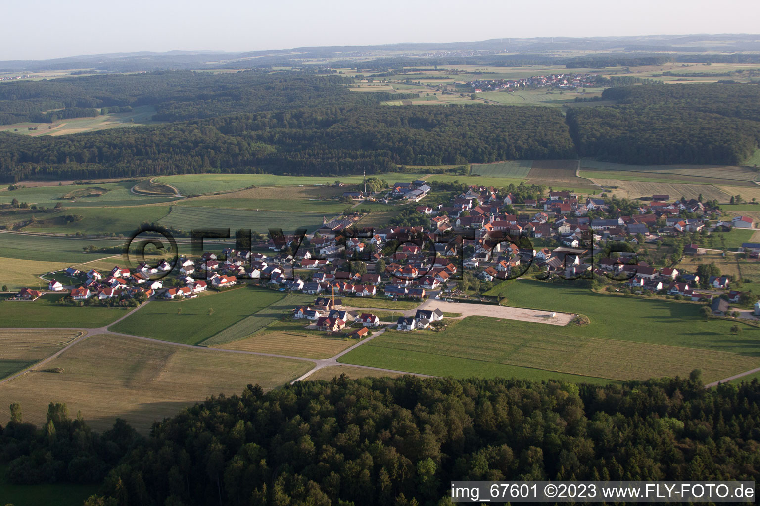 Luftbild von Dächingen im Bundesland Baden-Württemberg, Deutschland