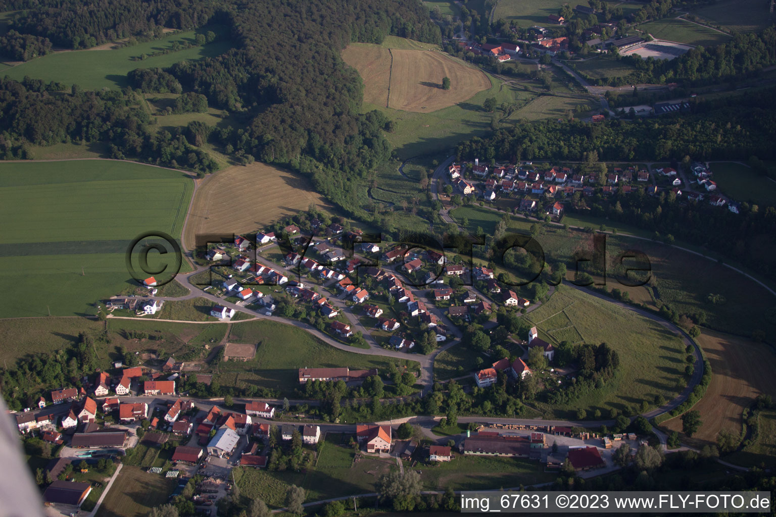 Luftbild von Dapfen im Bundesland Baden-Württemberg, Deutschland