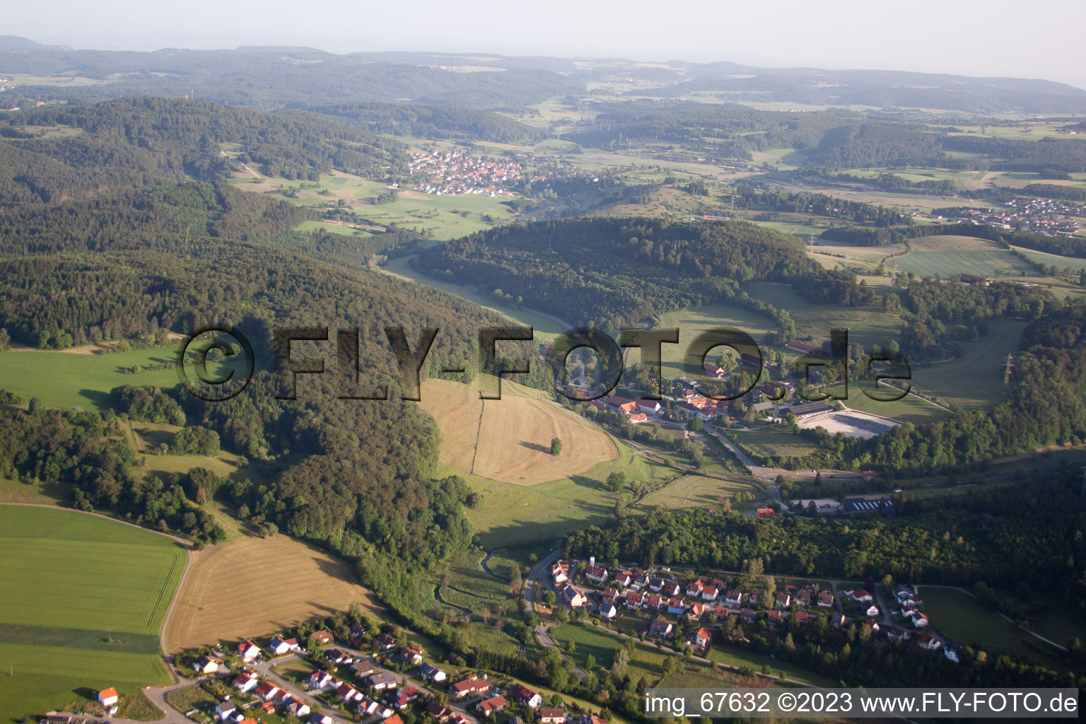 Luftaufnahme von Dapfen im Bundesland Baden-Württemberg, Deutschland