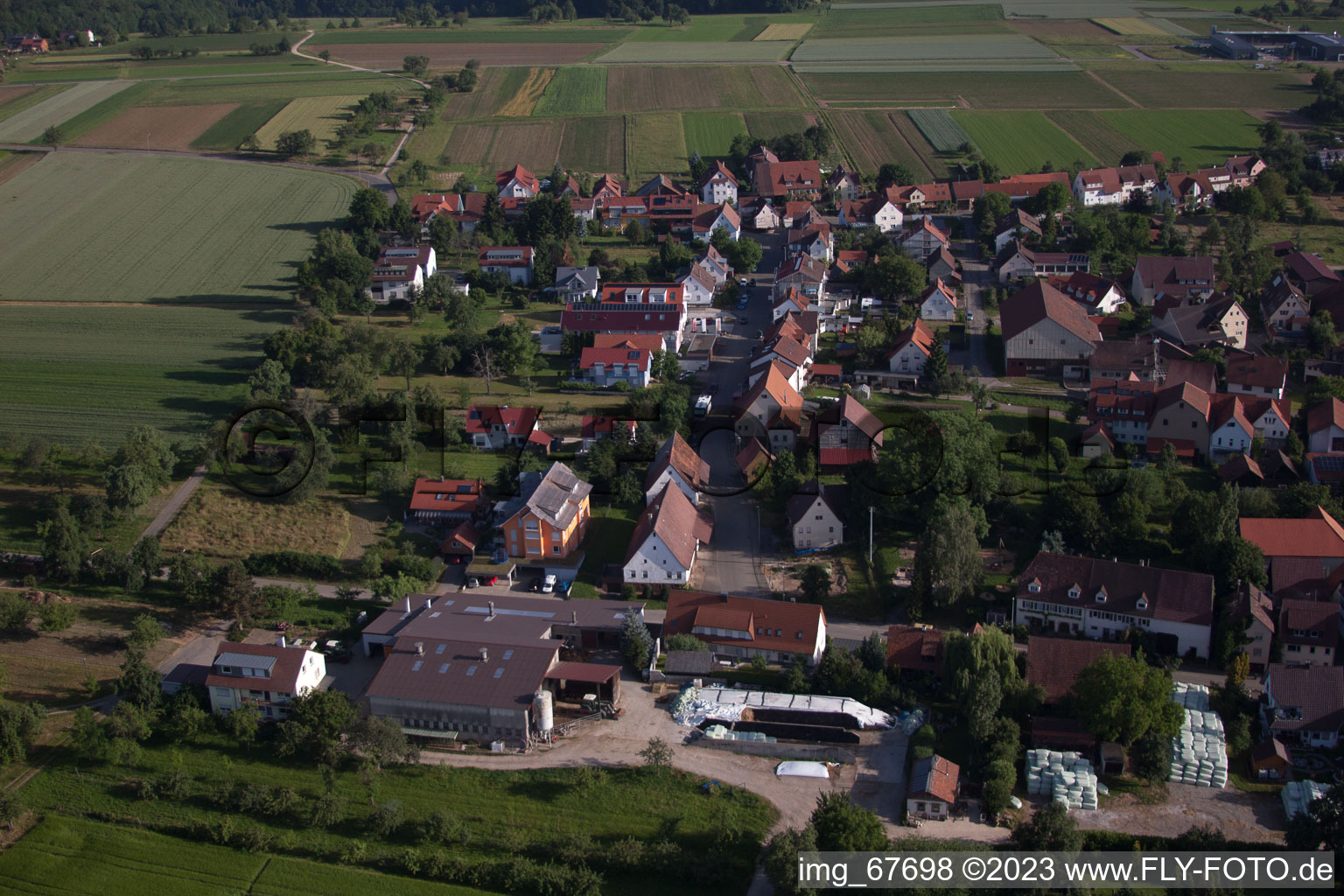 Luftbild von Wankheim im Bundesland Baden-Württemberg, Deutschland