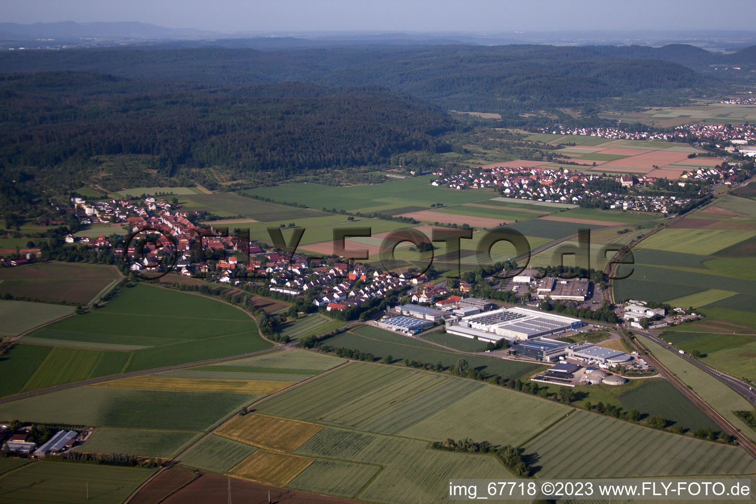 Derendingen im Bundesland Baden-Württemberg, Deutschland von oben