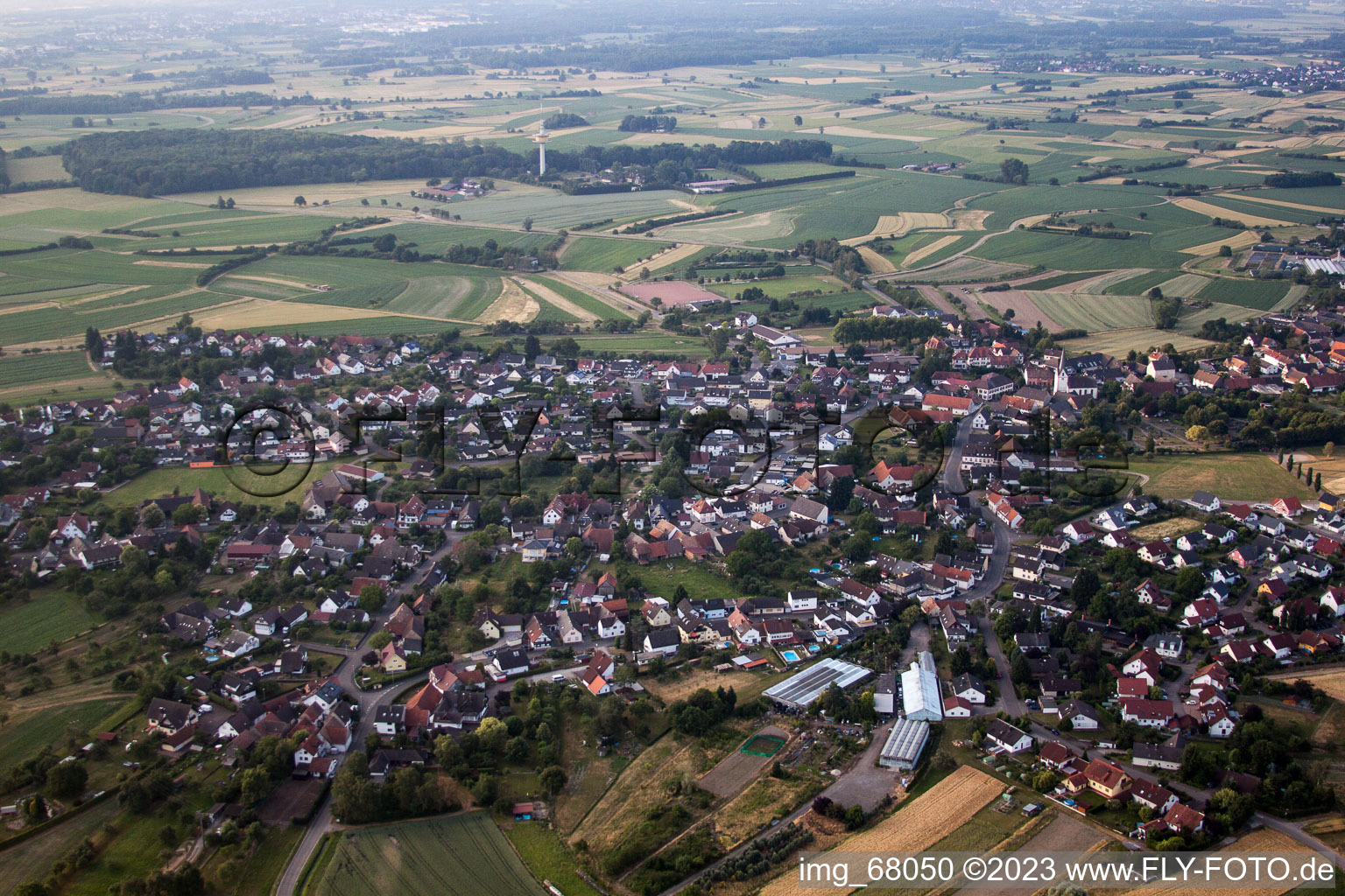 Legelshurst im Bundesland Baden-Württemberg, Deutschland aus der Luft