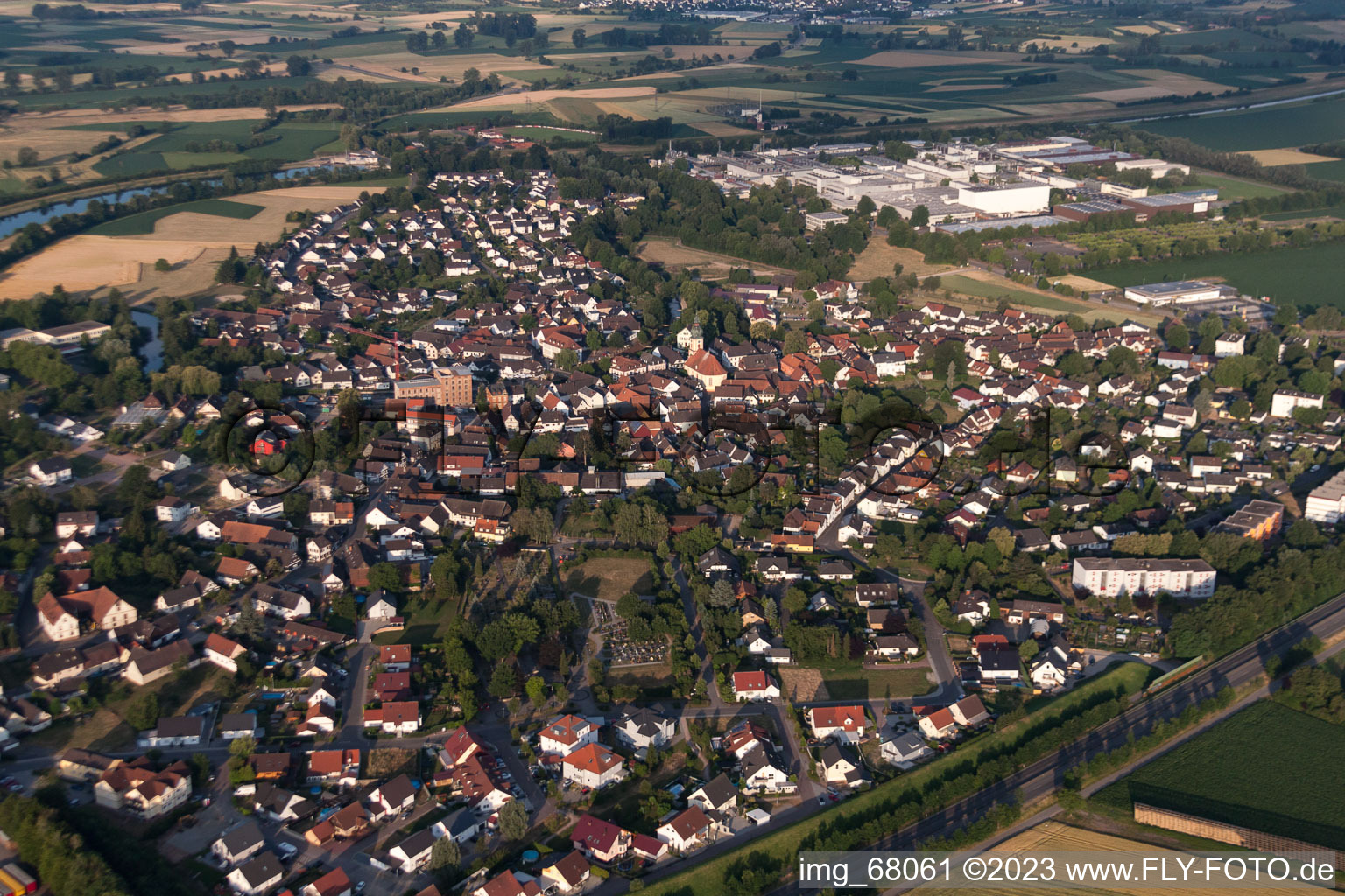 Willstätt im Bundesland Baden-Württemberg, Deutschland aus der Luft betrachtet