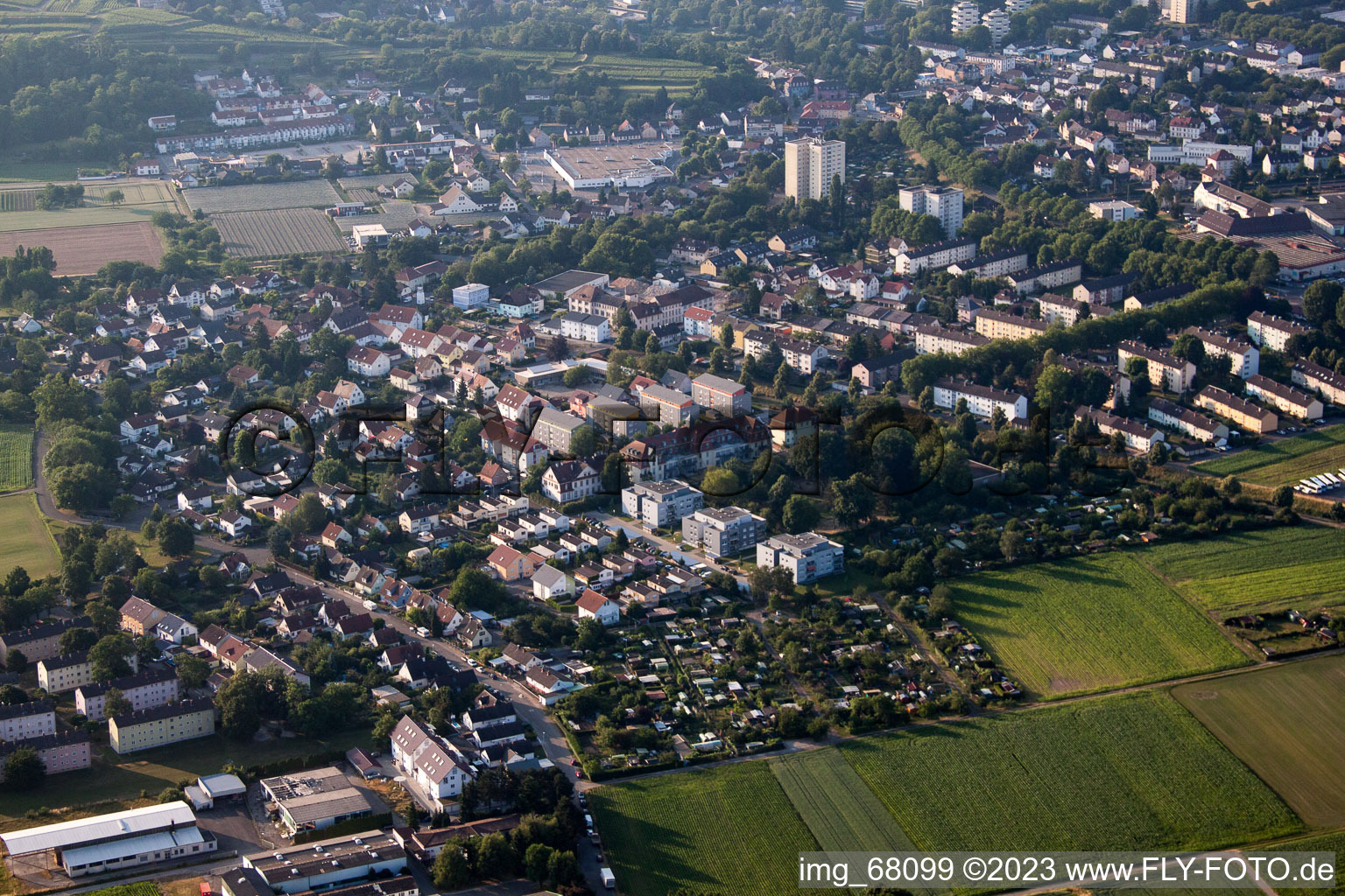 Lahr im Bundesland Baden-Württemberg, Deutschland aus der Luft