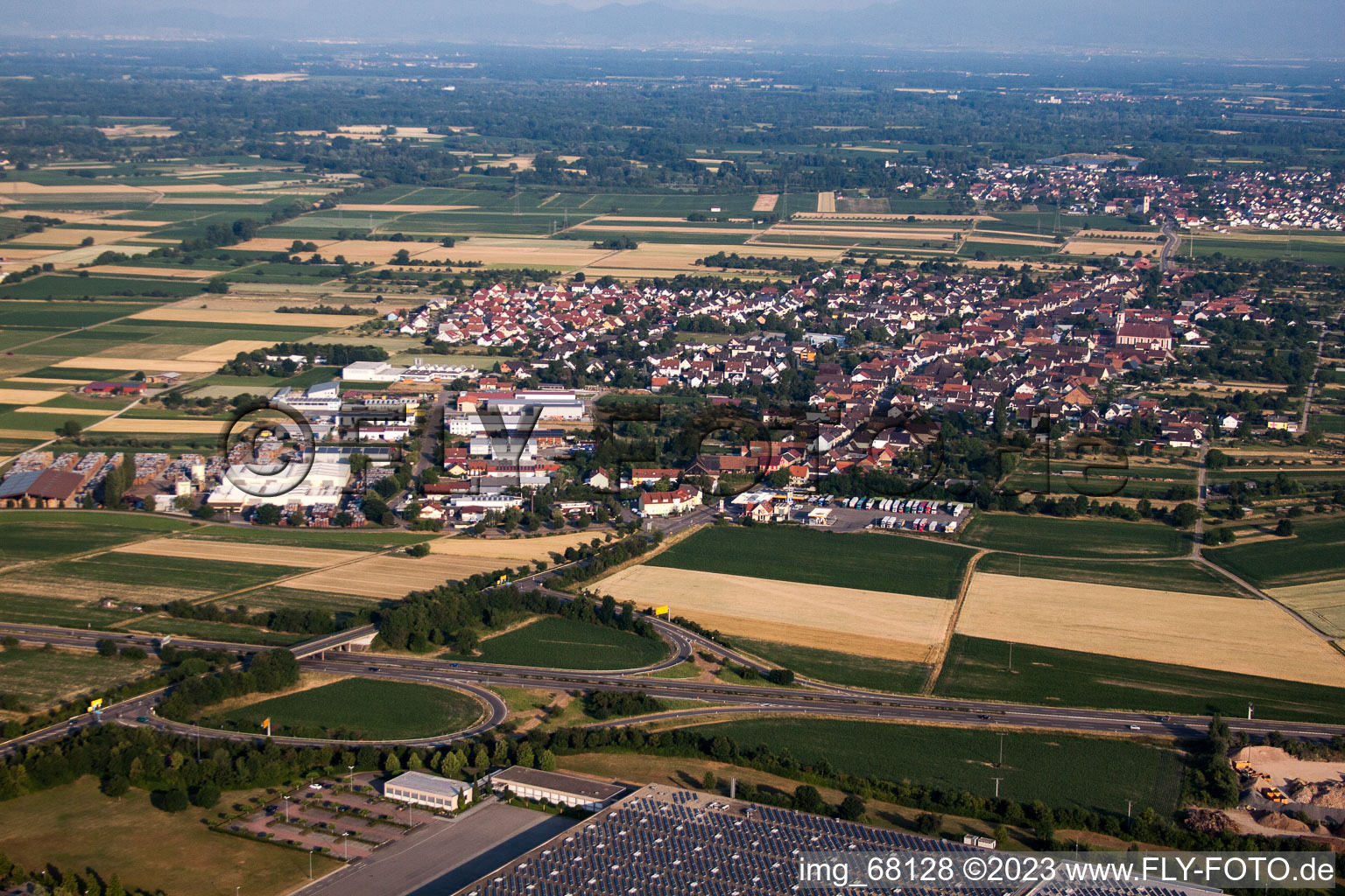 Orschweier im Bundesland Baden-Württemberg, Deutschland aus der Luft