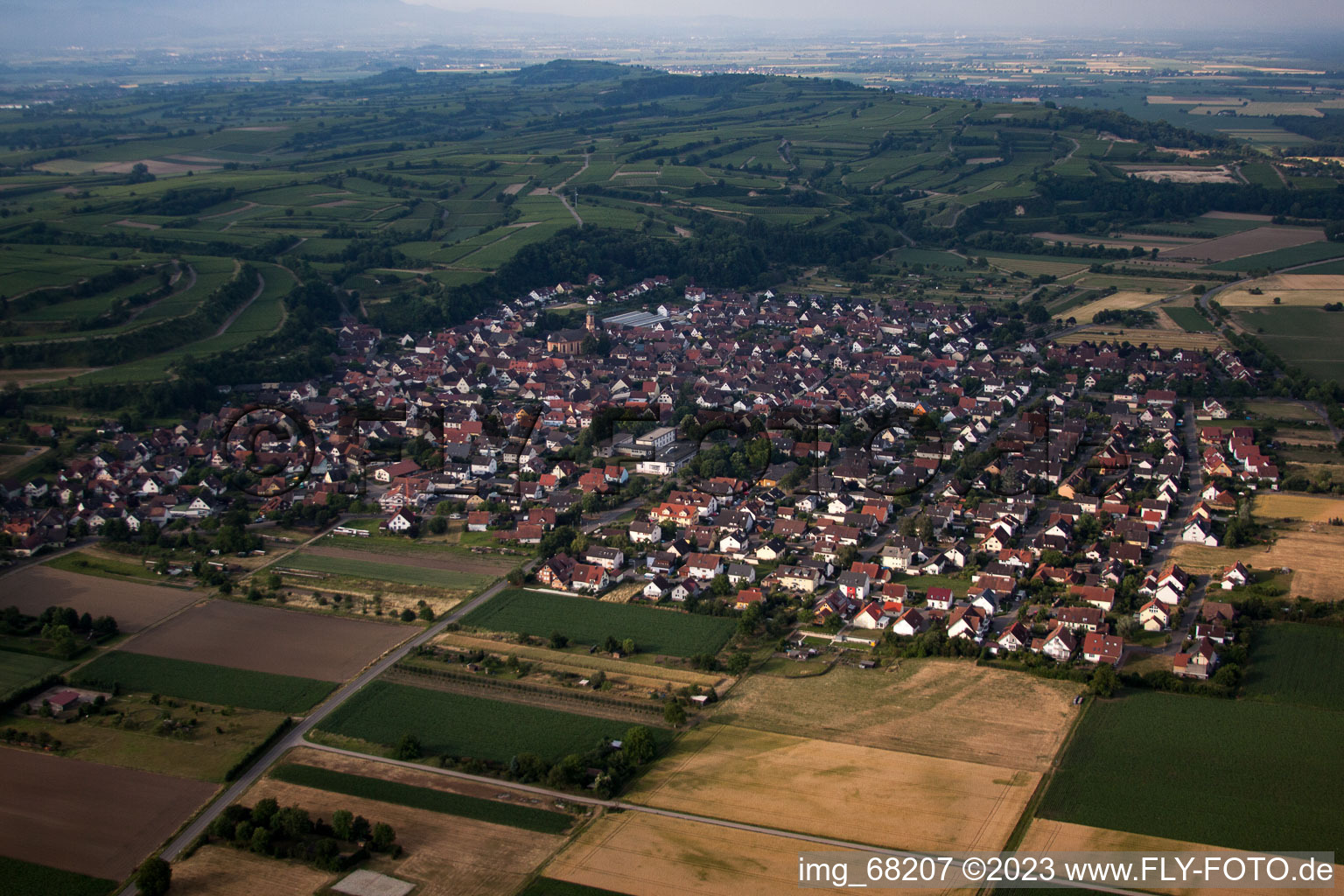 Luftbild von Merdingen im Bundesland Baden-Württemberg, Deutschland