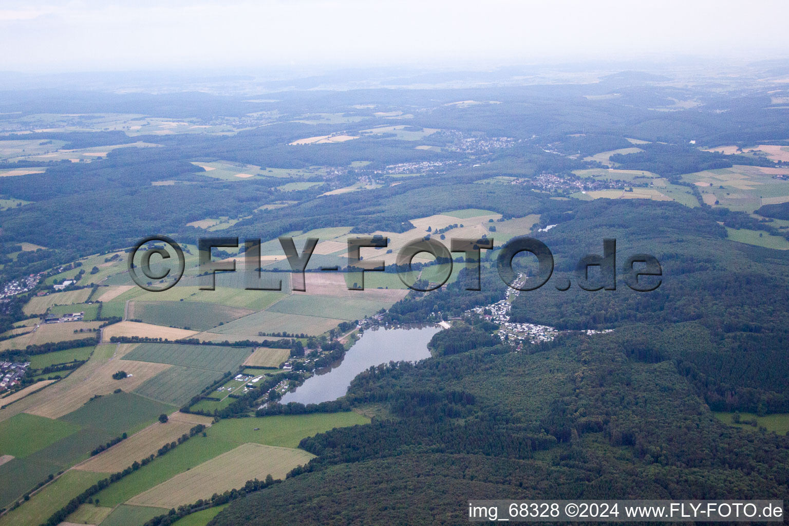 Luftbild von Burkhards im Bundesland Hessen, Deutschland