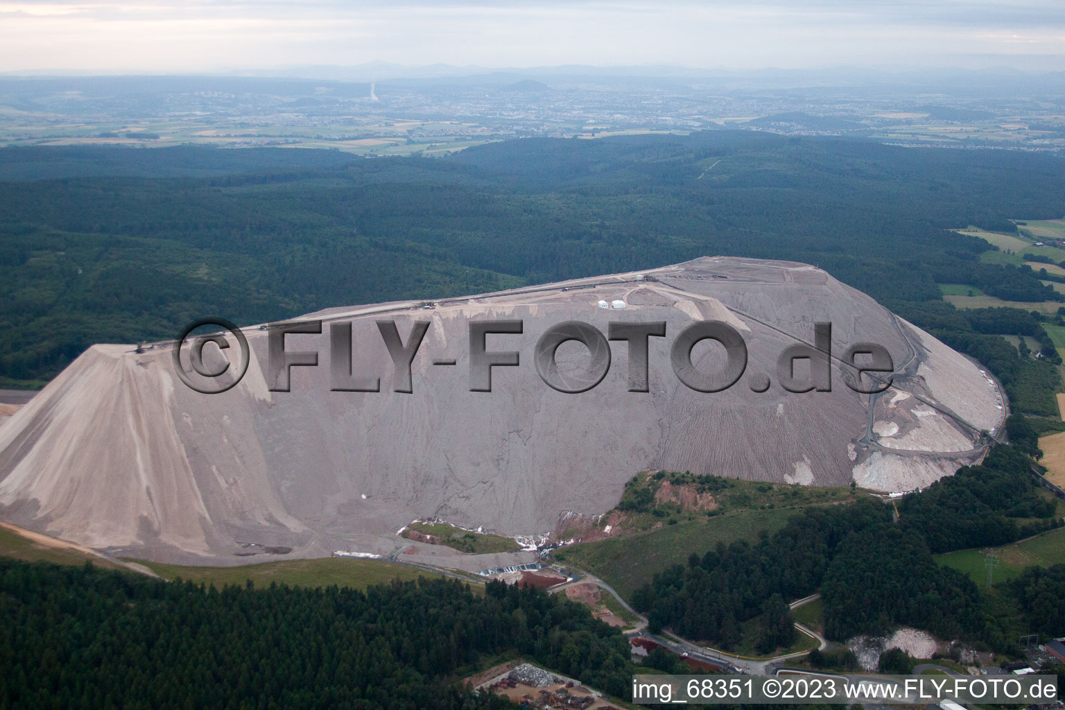 Monte Kali bei Neuhof im Bundesland Hessen, Deutschland