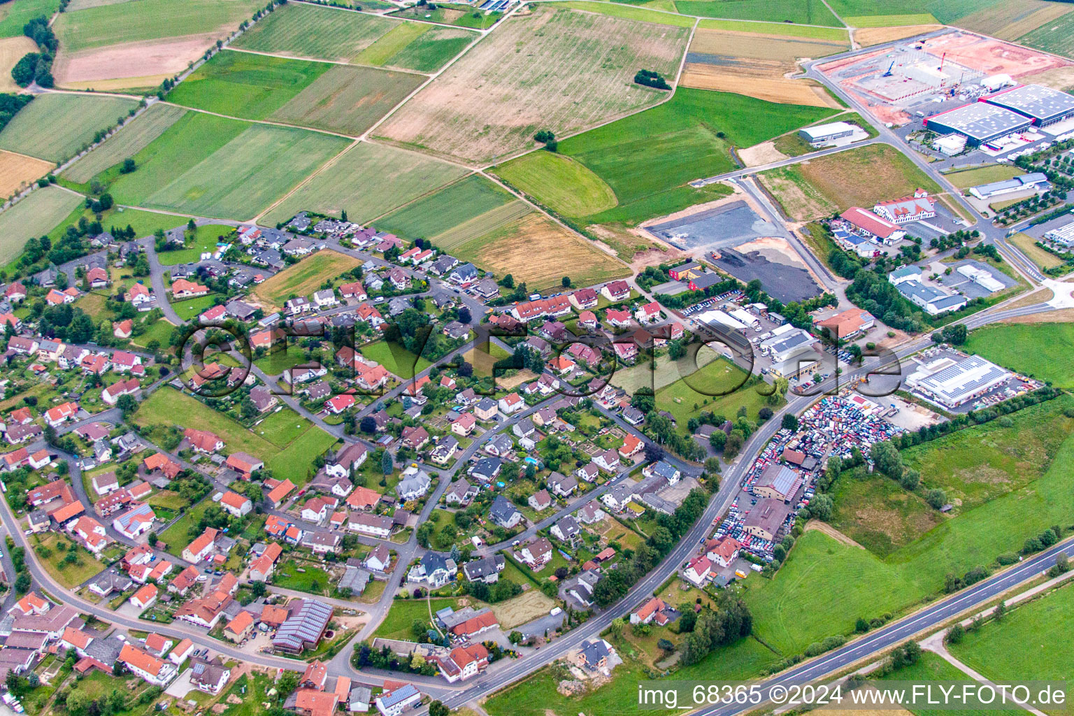 Dorfborn im Bundesland Hessen, Deutschland