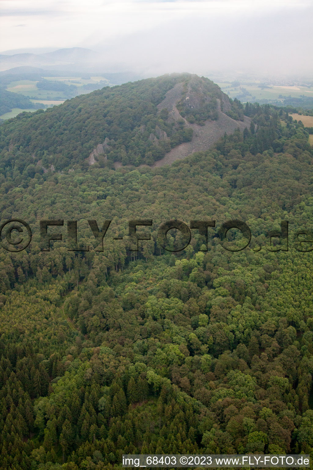 Luftaufnahme von Poppenhausen im Bundesland Hessen, Deutschland