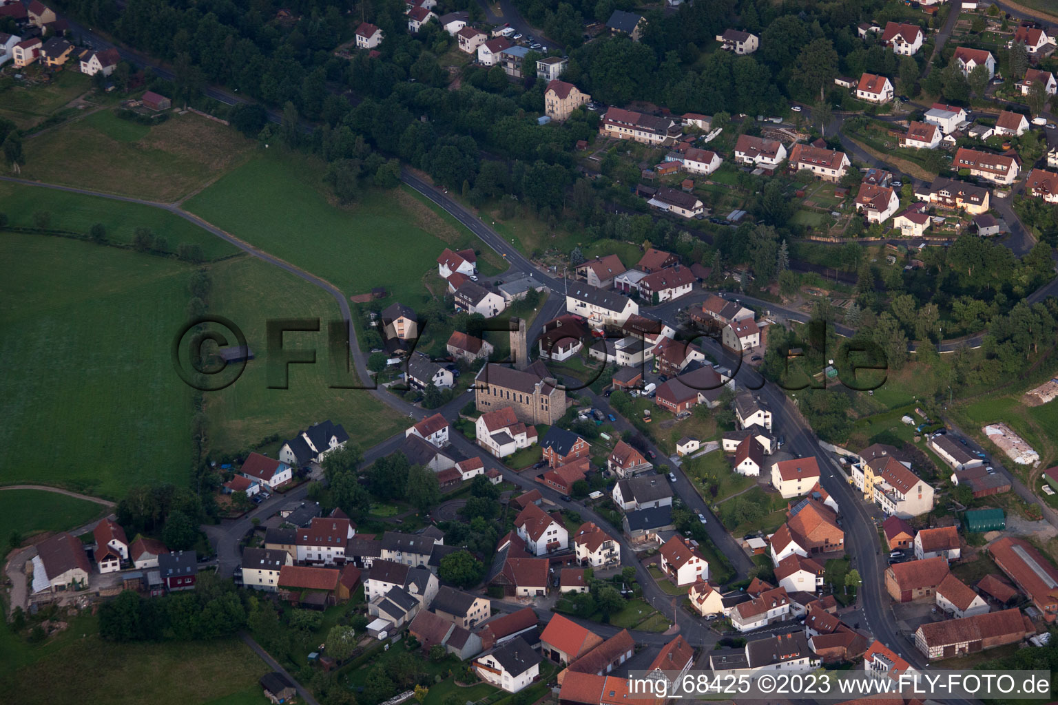 Luftbild von Steinhaus im Bundesland Hessen, Deutschland