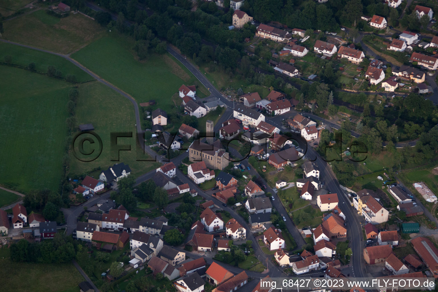Luftaufnahme von Steinhaus im Bundesland Hessen, Deutschland
