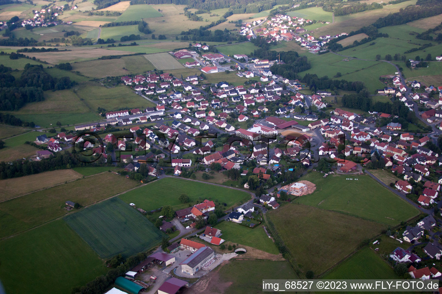 Luftaufnahme von Hosenfeld im Bundesland Hessen, Deutschland