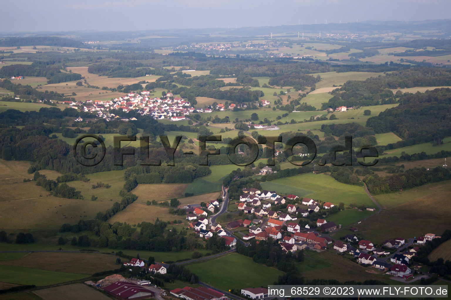 Hosenfeld im Bundesland Hessen, Deutschland von oben
