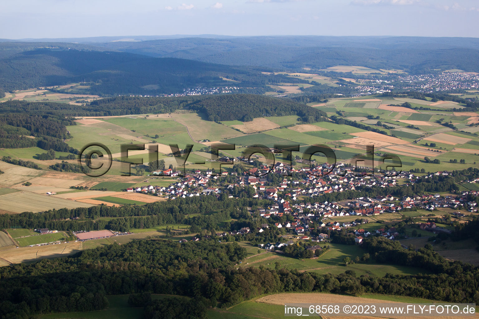 Luftbild von Romsthal im Bundesland Hessen, Deutschland