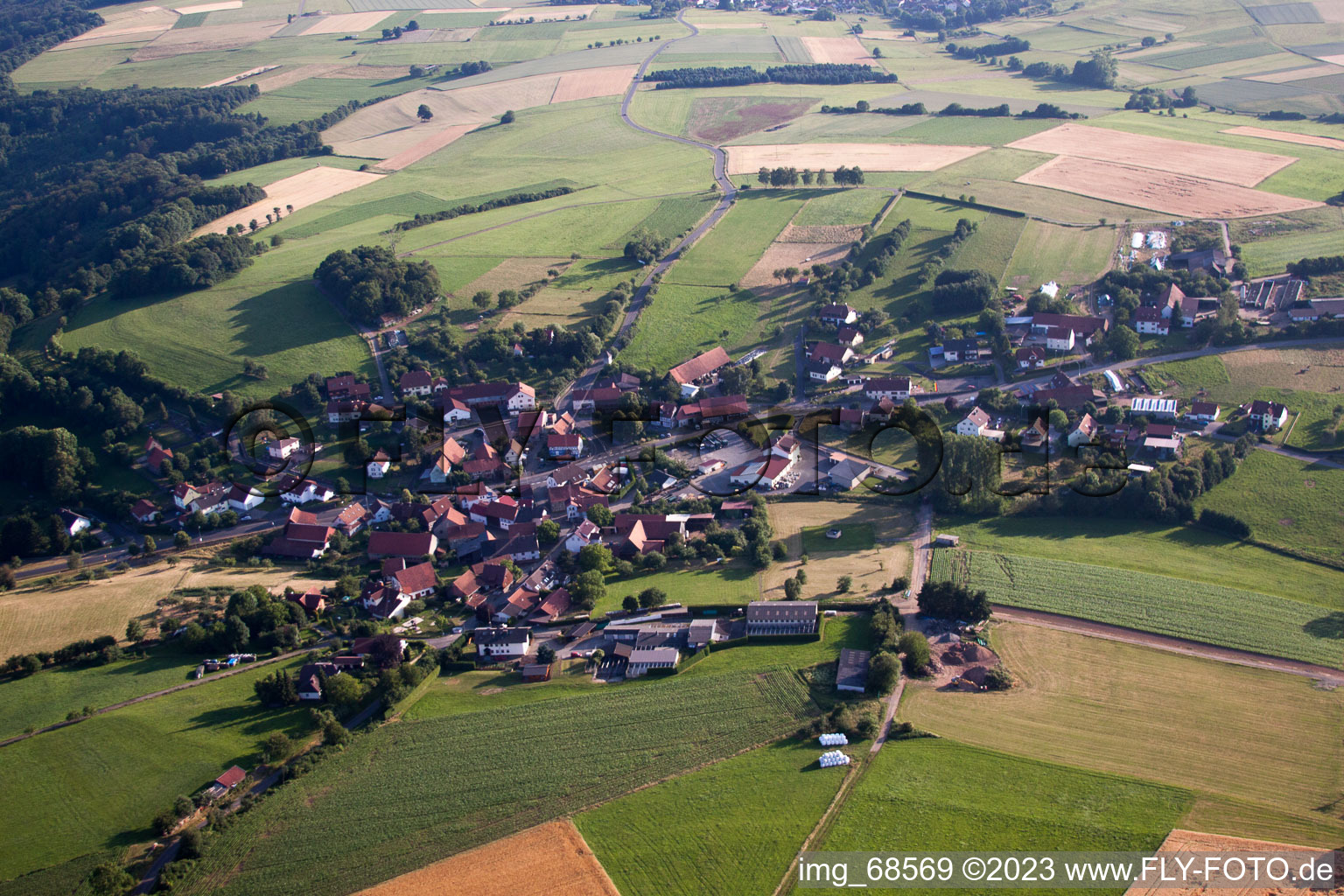 Luftaufnahme von Romsthal im Bundesland Hessen, Deutschland