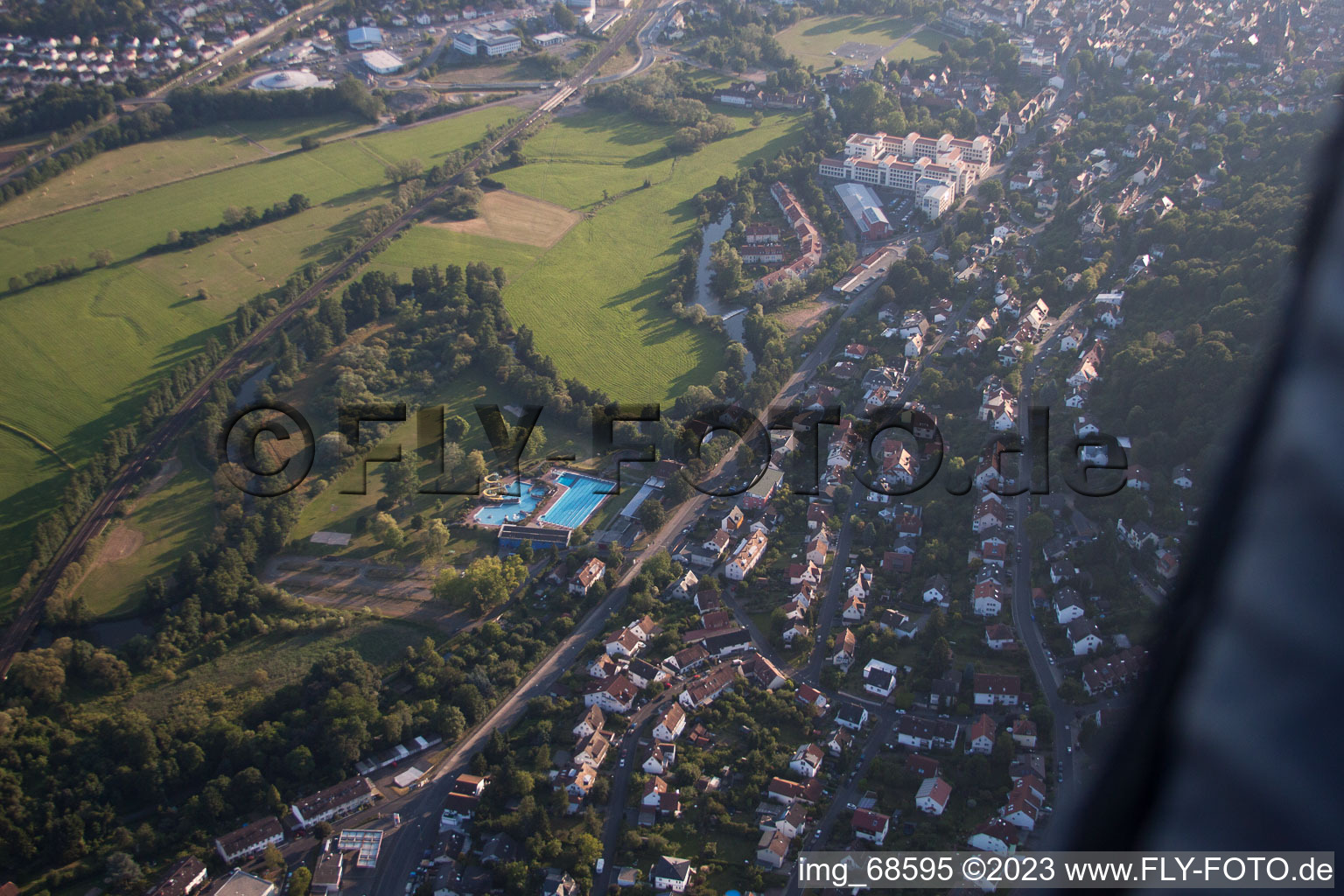 Luftbild von Gelnhausen im Bundesland Hessen, Deutschland