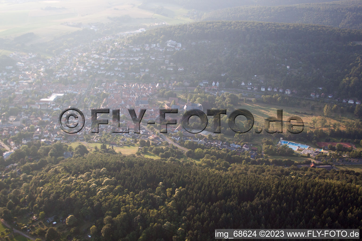 Luftbild von Büdingen im Bundesland Hessen, Deutschland