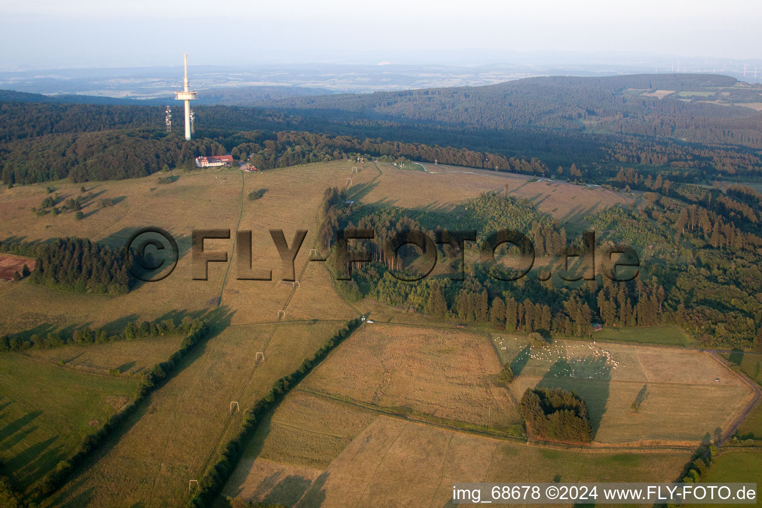 Luftbild von Hoherodskopf im Bundesland Hessen, Deutschland