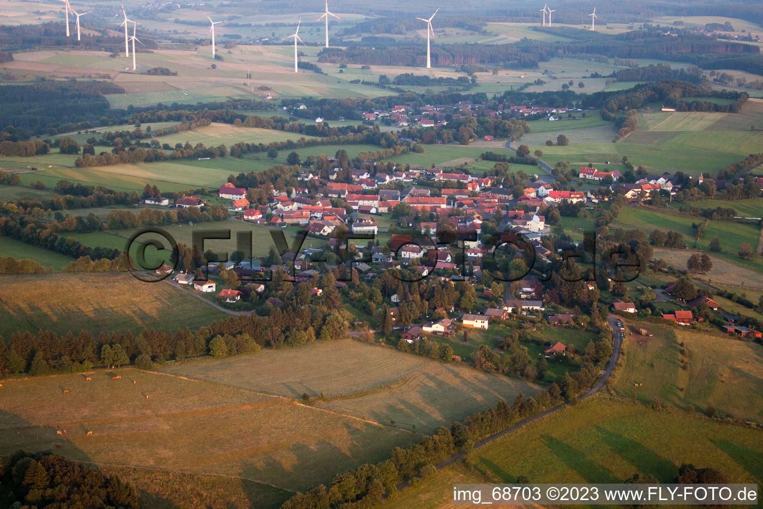 Luftaufnahme von Herchenhain im Bundesland Hessen, Deutschland