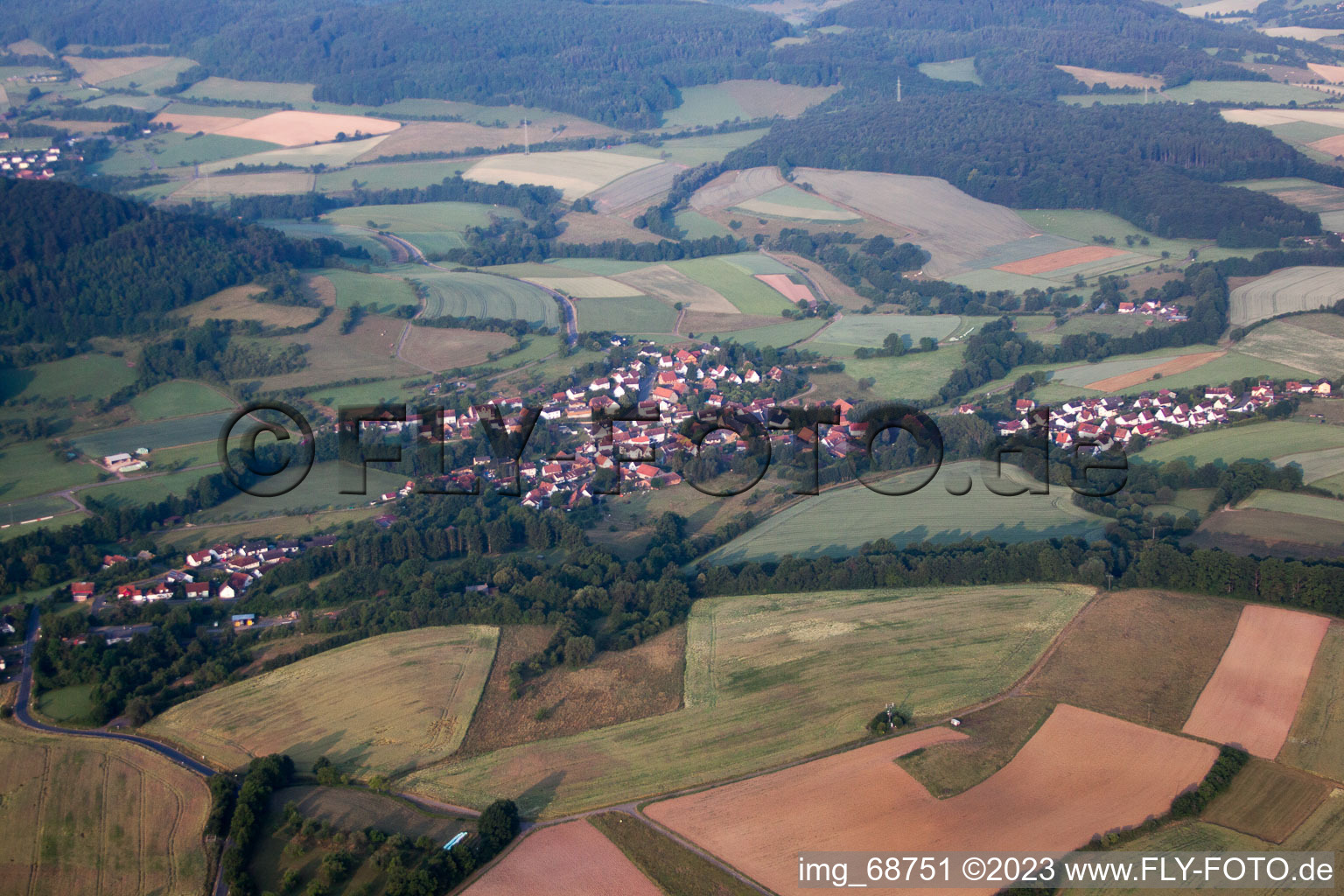 Luftbild von Vollmerz im Bundesland Hessen, Deutschland