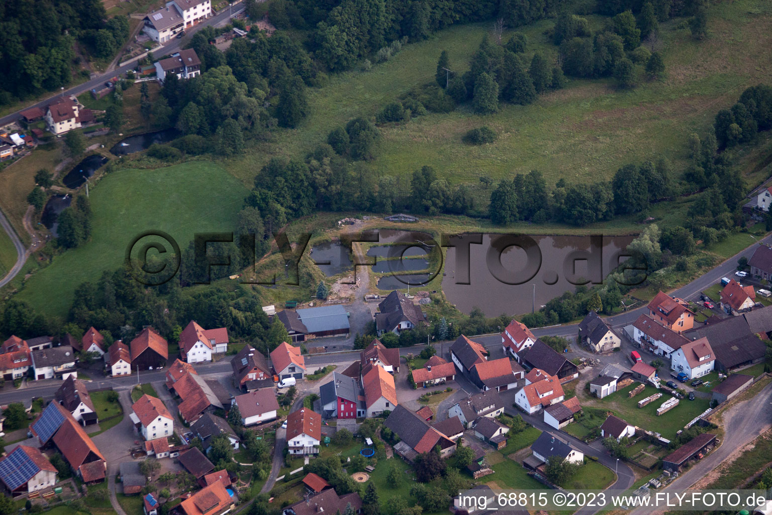 Luftbild von Riedenberg im Bundesland Bayern, Deutschland