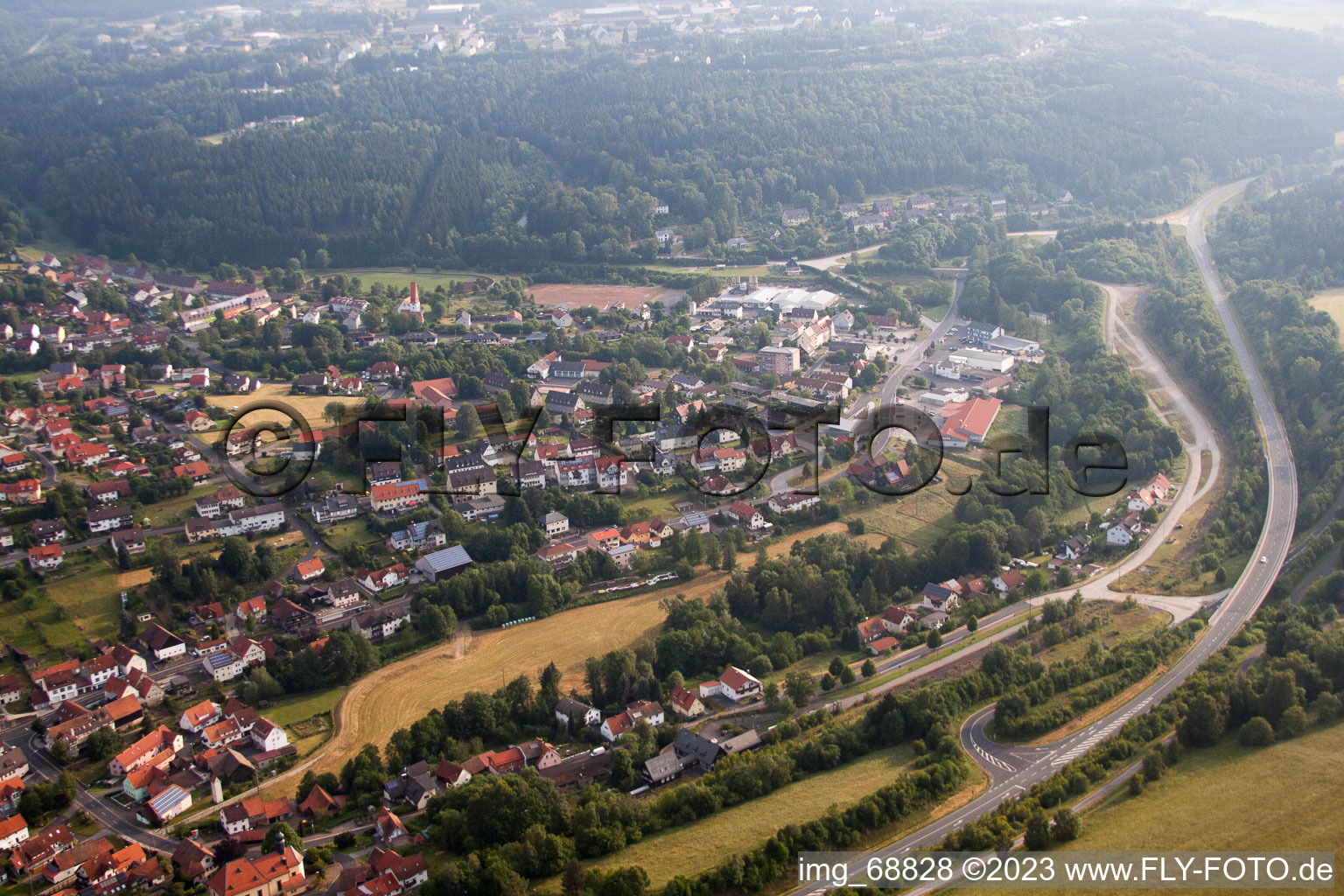 Luftbild von Wildflecken im Bundesland Bayern, Deutschland