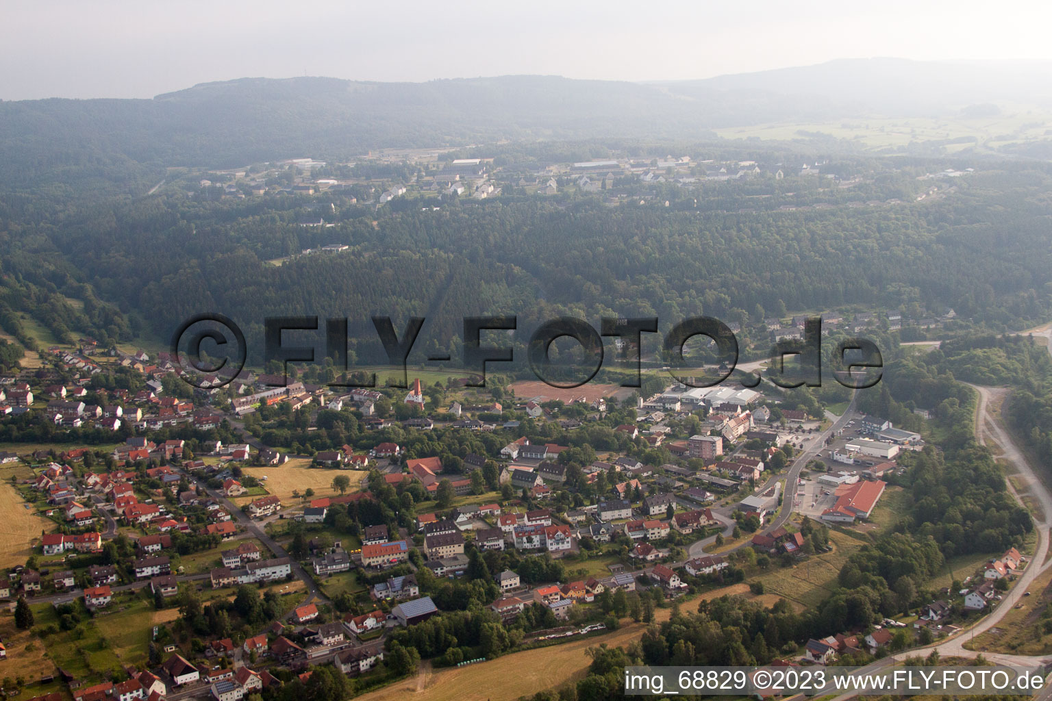 Luftaufnahme von Wildflecken im Bundesland Bayern, Deutschland