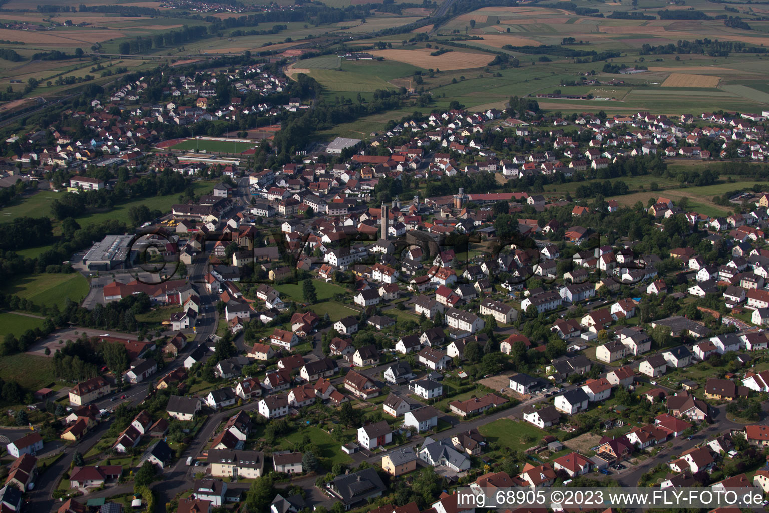 Luftbild von Neuhof, K+S Kali im Bundesland Hessen, Deutschland