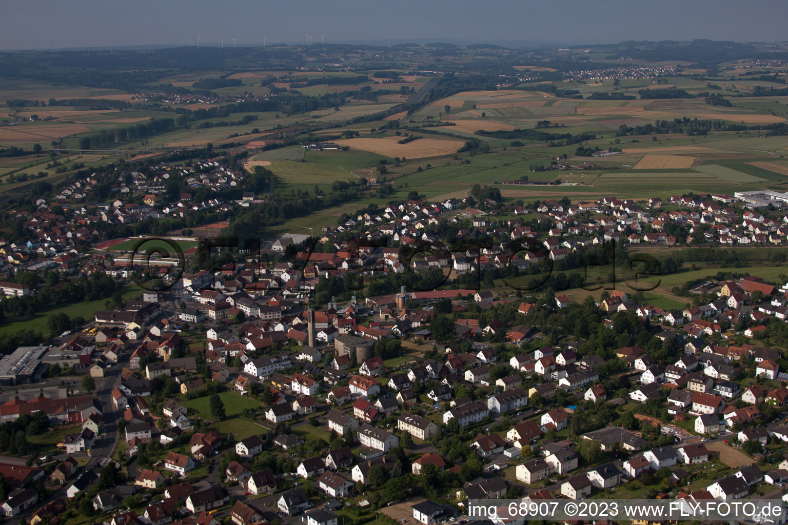 Luftaufnahme von Neuhof, K+S Kali im Bundesland Hessen, Deutschland
