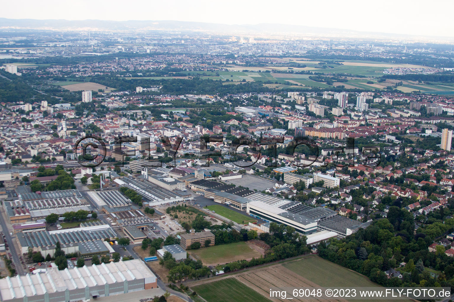 Luftbild von KSB SE in Frankenthal im Bundesland Rheinland-Pfalz, Deutschland