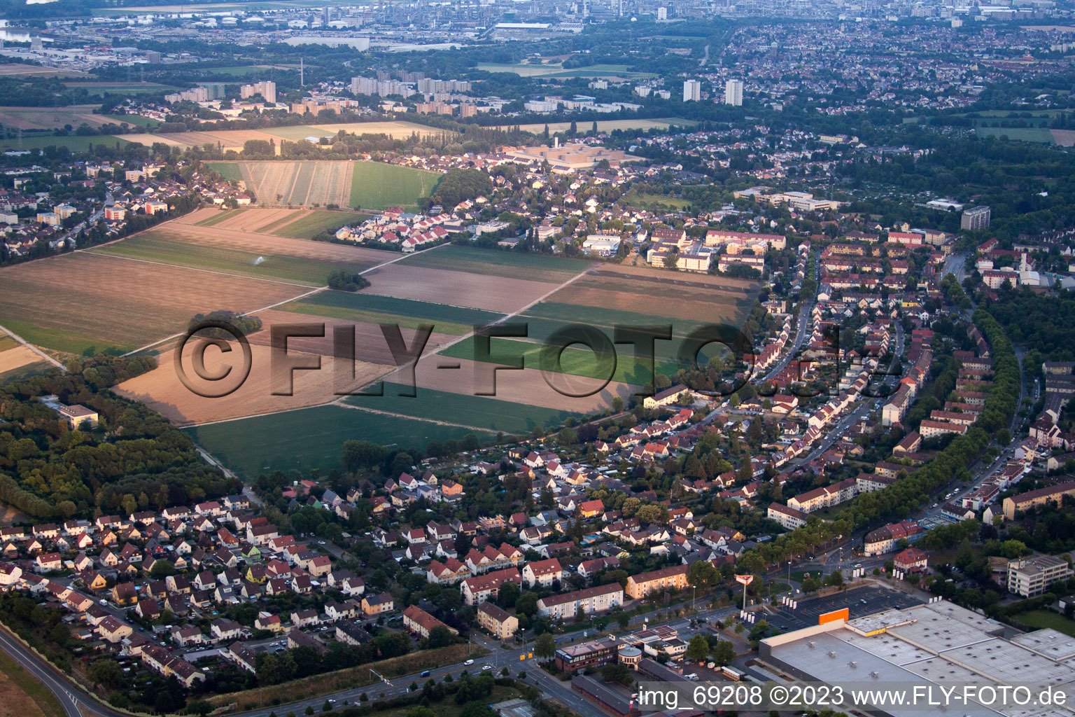 Frankenthal im Bundesland Rheinland-Pfalz, Deutschland von einer Drohne aus