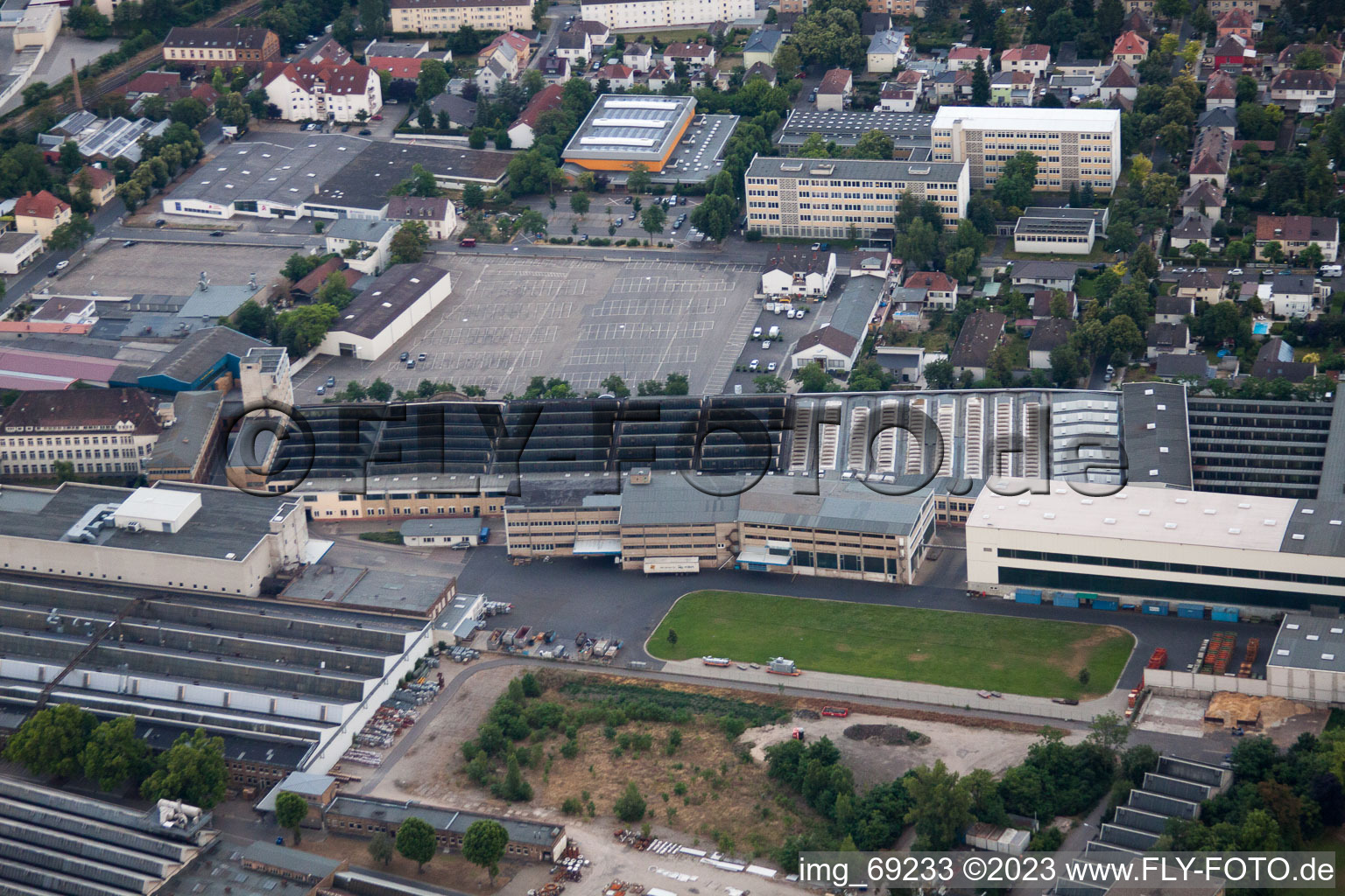 Luftbild von KBA FT Engineering in Frankenthal im Bundesland Rheinland-Pfalz, Deutschland