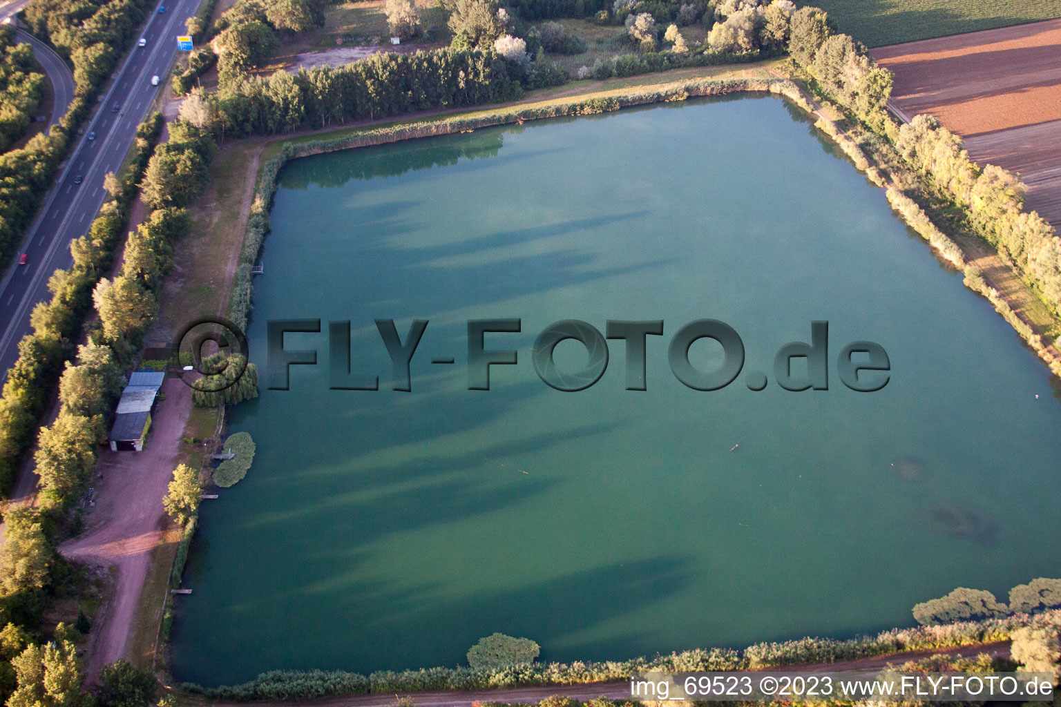 Mutterstadt im Bundesland Rheinland-Pfalz, Deutschland von der Drohne aus gesehen