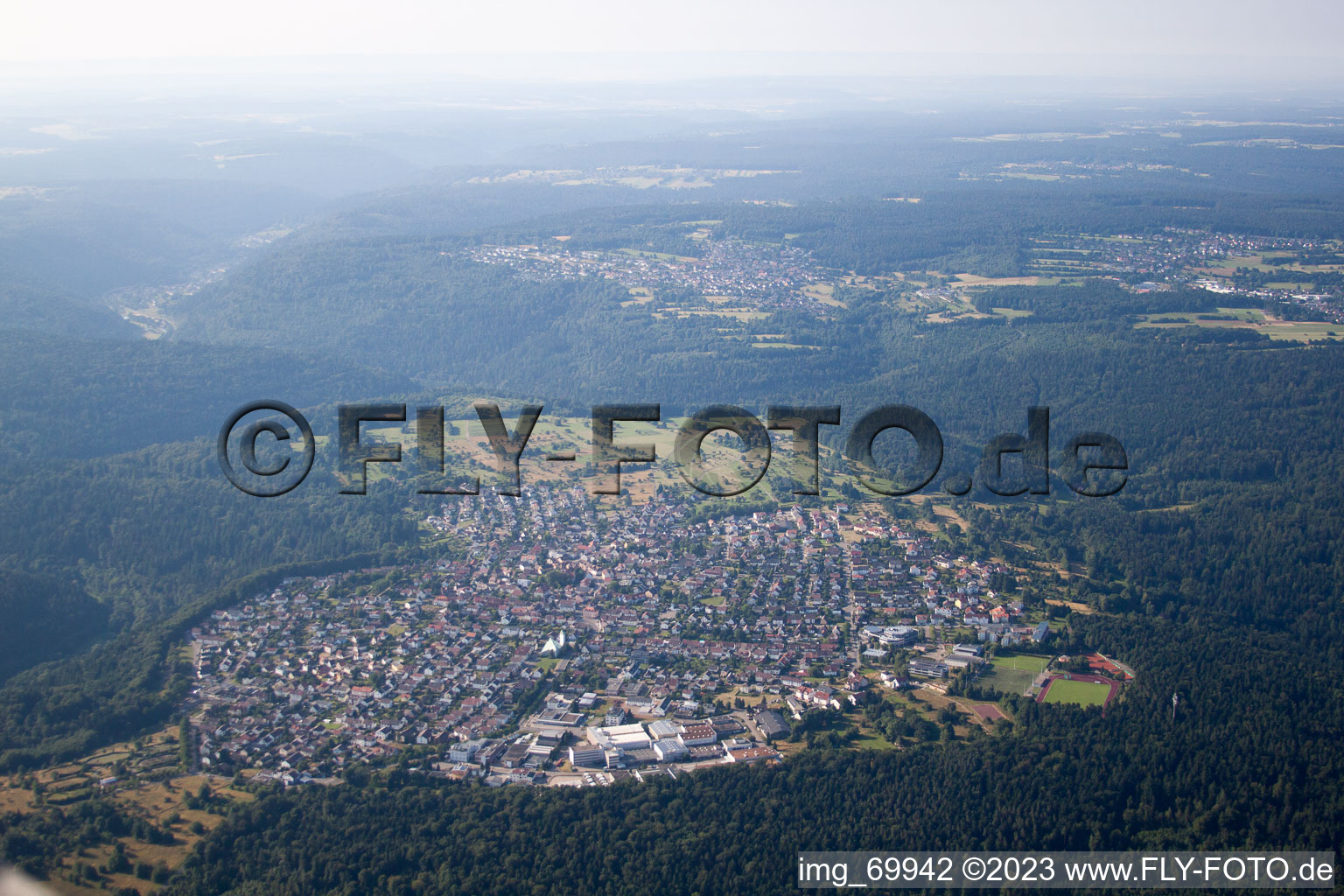 Luftbild von Büchenbronn im Bundesland Baden-Württemberg, Deutschland