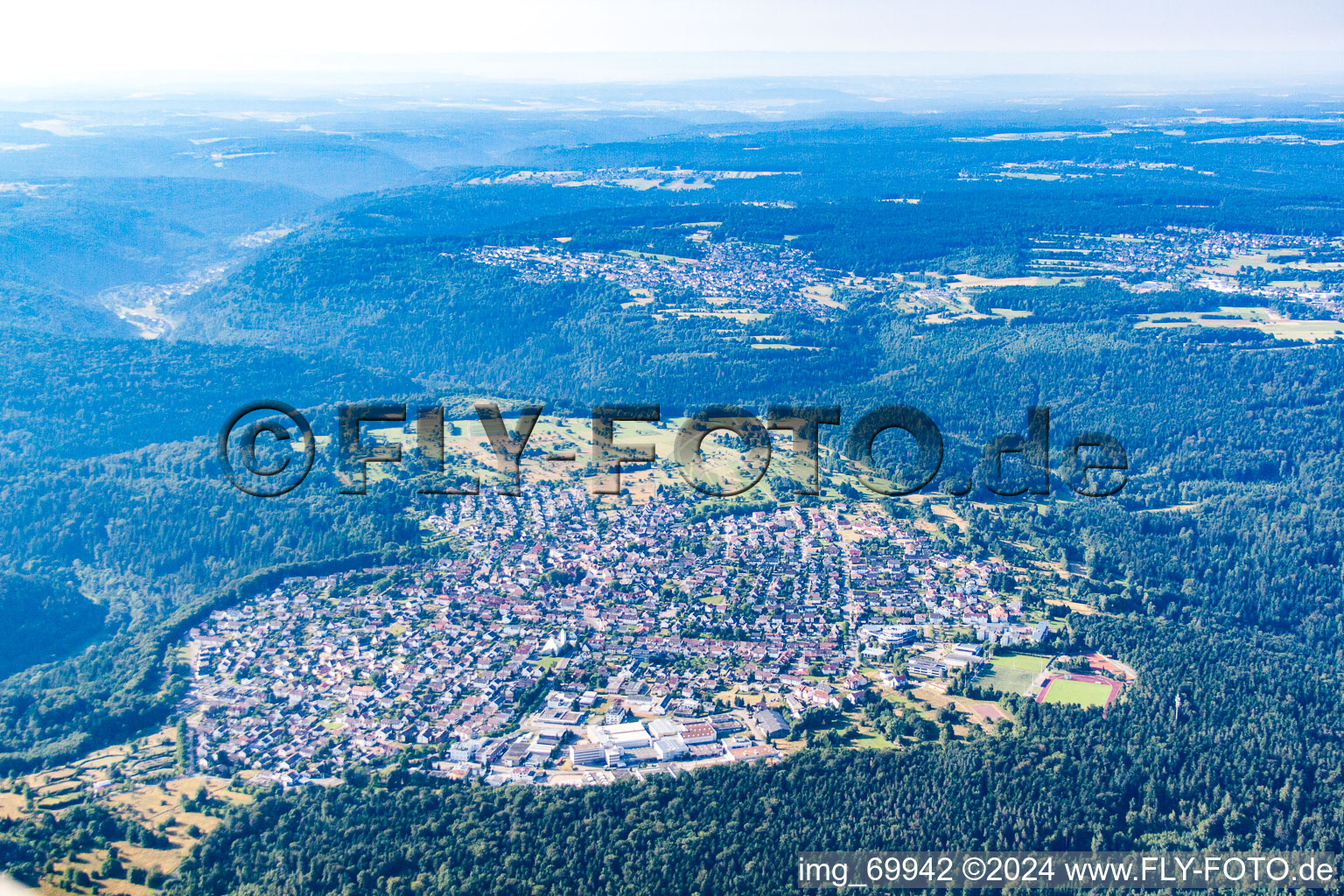 Luftbild von Büchenbronn im Bundesland Baden-Württemberg, Deutschland