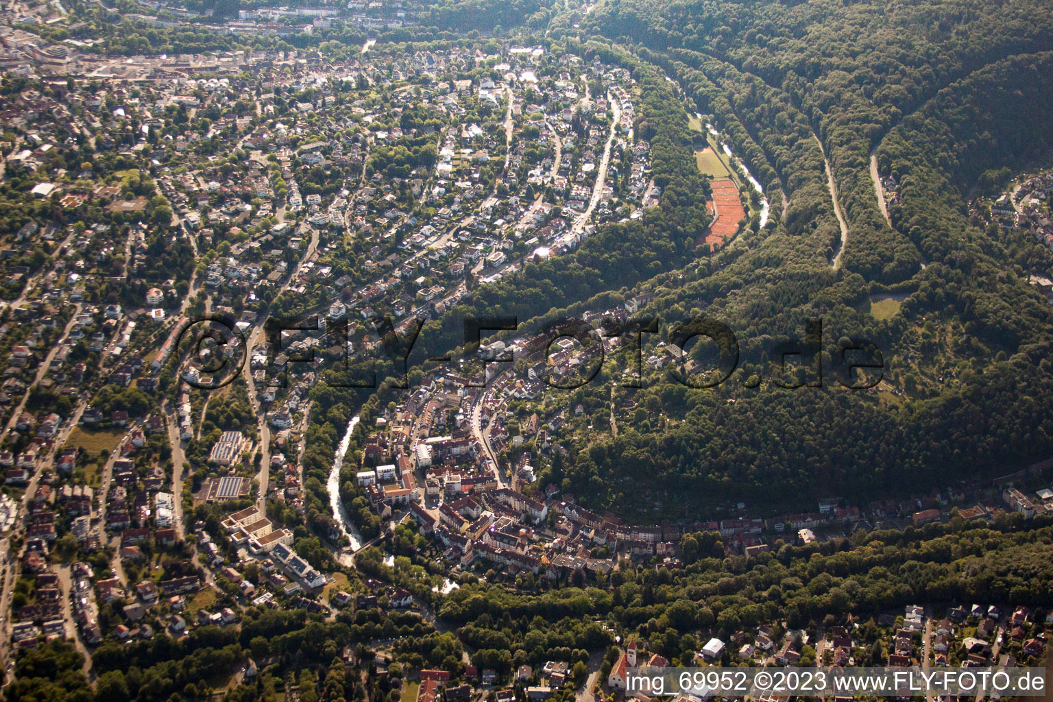 Luftaufnahme von Pforzheim im Bundesland Baden-Württemberg, Deutschland