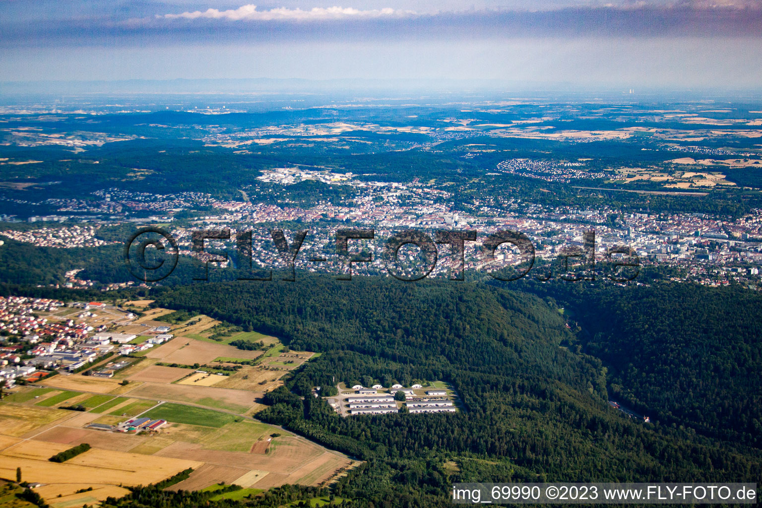 Drohnenbild von Pforzheim im Bundesland Baden-Württemberg, Deutschland